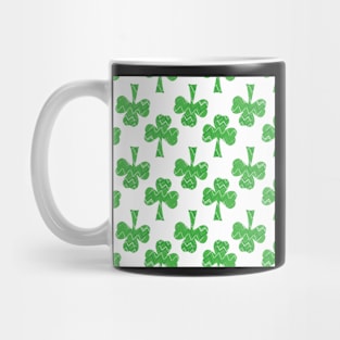 Im Wearing Green, St. Patricks day, chevron pattern in shamrock Mug